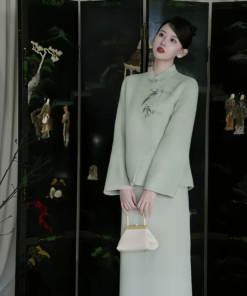 [Explore bamboo]New Chinese style wool suit