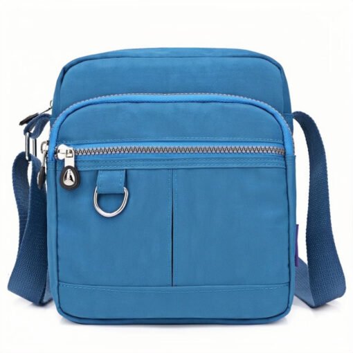 Xeie Thuk Women's Nylon Multicolor Crossbody Bag-Ocean blue